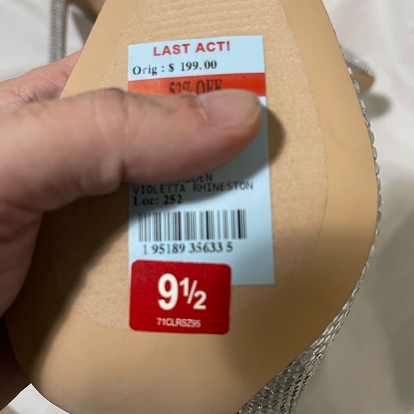 Steve Madden Violetta rhinestone women’s silver boots, new in box size 9.5 - Picture 5 of 13